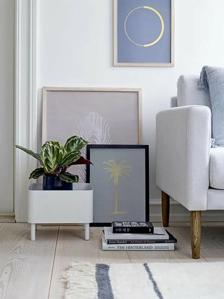 Bloomingville Bloempot Wit Metaal 5 Bloomingville Bloempot Wit Metaal - Afbeelding 3