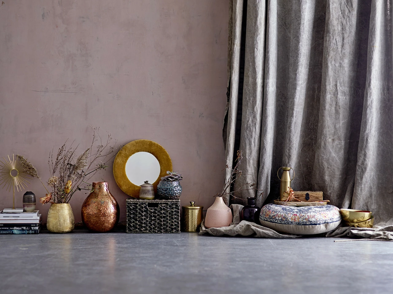 Bloomingville Spiegel Katoen - Geel 5 Bloomingville Spiegel Katoen - Geel - Afbeelding 3