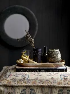 Bloomingville Spiegel Katoen - Grijs -DECORATIE Winkel bloomingville spiegel katoen grijs 2