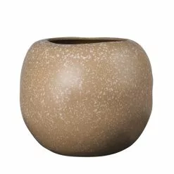 Broste Copenhagen Apple Vaas Aardewerk Koffie - Ø41,5XH34,5CM