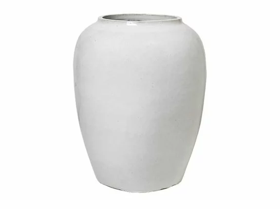 Broste Copenhagen Ray Vloervaas - Off White 4 Broste Copenhagen Ray Vloervaas - Off White - Afbeelding 2