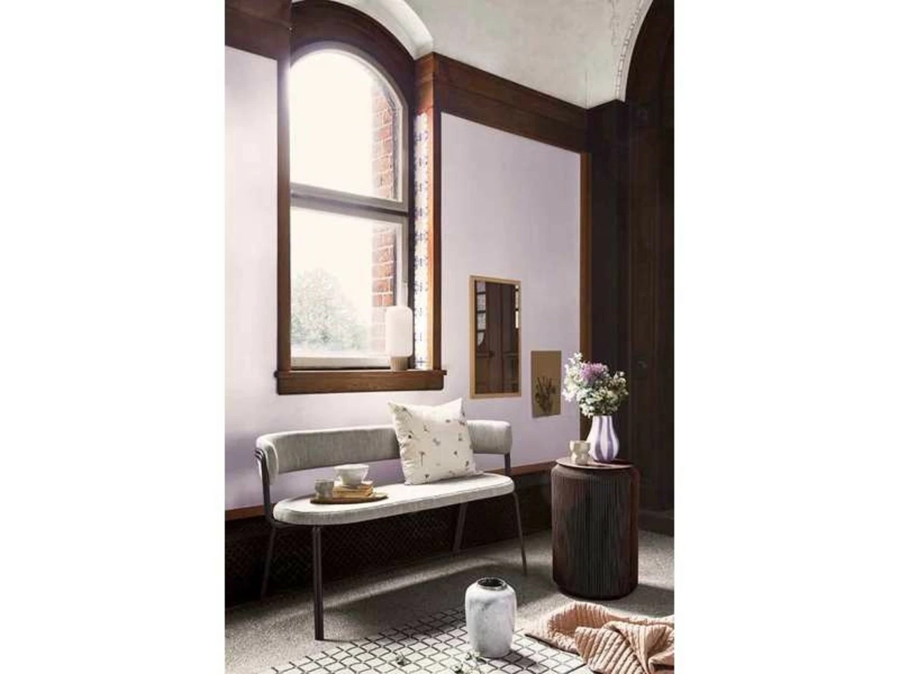 Broste Copenhagen Tenna Spiegel Peach - W46XL78XH3,3CM 4 Broste Copenhagen Tenna Spiegel Peach - W46XL78XH3,3CM - Afbeelding 2