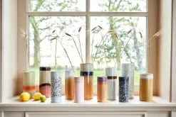 HKliving 70's Keramieken Vaas S - Birch -DECORATIE Winkel hkliving 70s keramieken vaas s birch 6
