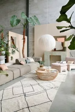 HKliving Abstract Painting - Mosterd/nude 100x120cm 14 HKliving Abstract Painting - Mosterd/nude 100x120cm -DECORATIE Winkel hkliving abstract painting mosterd nude 100x120cm 5