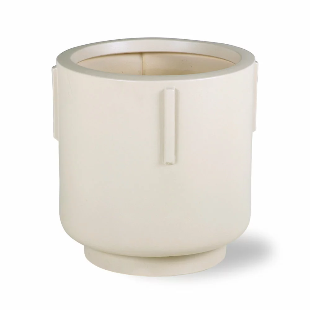HKliving Bloempot Aardewerk - Creme 3 HKliving Bloempot Aardewerk - Creme - Afbeelding 2