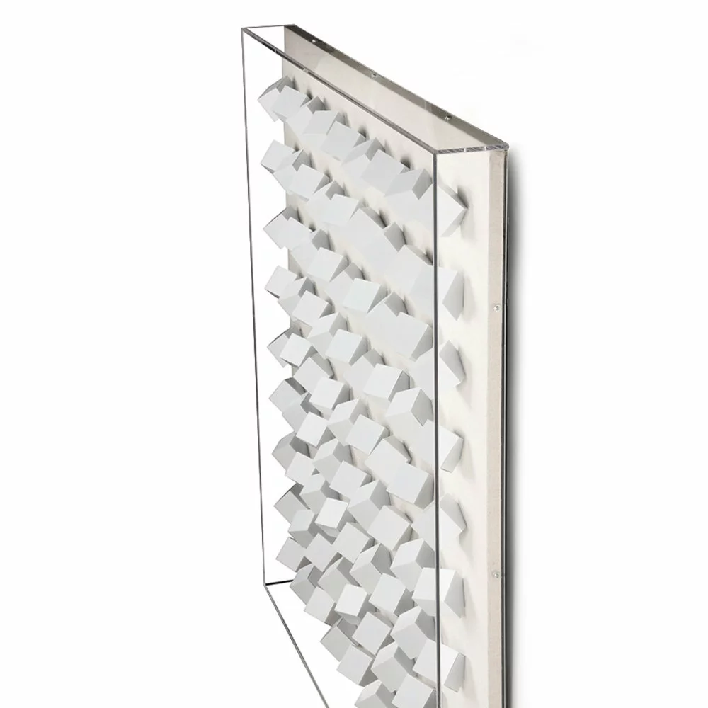 HKliving Plexi Art Frame Witte Kubussen XL 4 HKliving Plexi Art Frame Witte Kubussen XL - Afbeelding 2