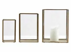 House Doctor Pillar Kandelaar Set Van 3 Messing