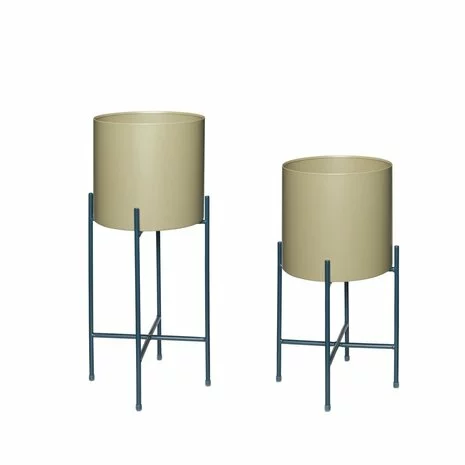 Hubsch Airy Bloempotten Set Van 2 Stuks - 941501 4 Hubsch Airy Bloempotten Set Van 2 Stuks - 941501 - Afbeelding 2