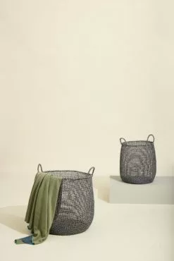 Hubsch Mist Manden Set Van 2 Stuks - 511501 -DECORATIE Winkel hubsch mist manden set van 2 stuks 511501 3