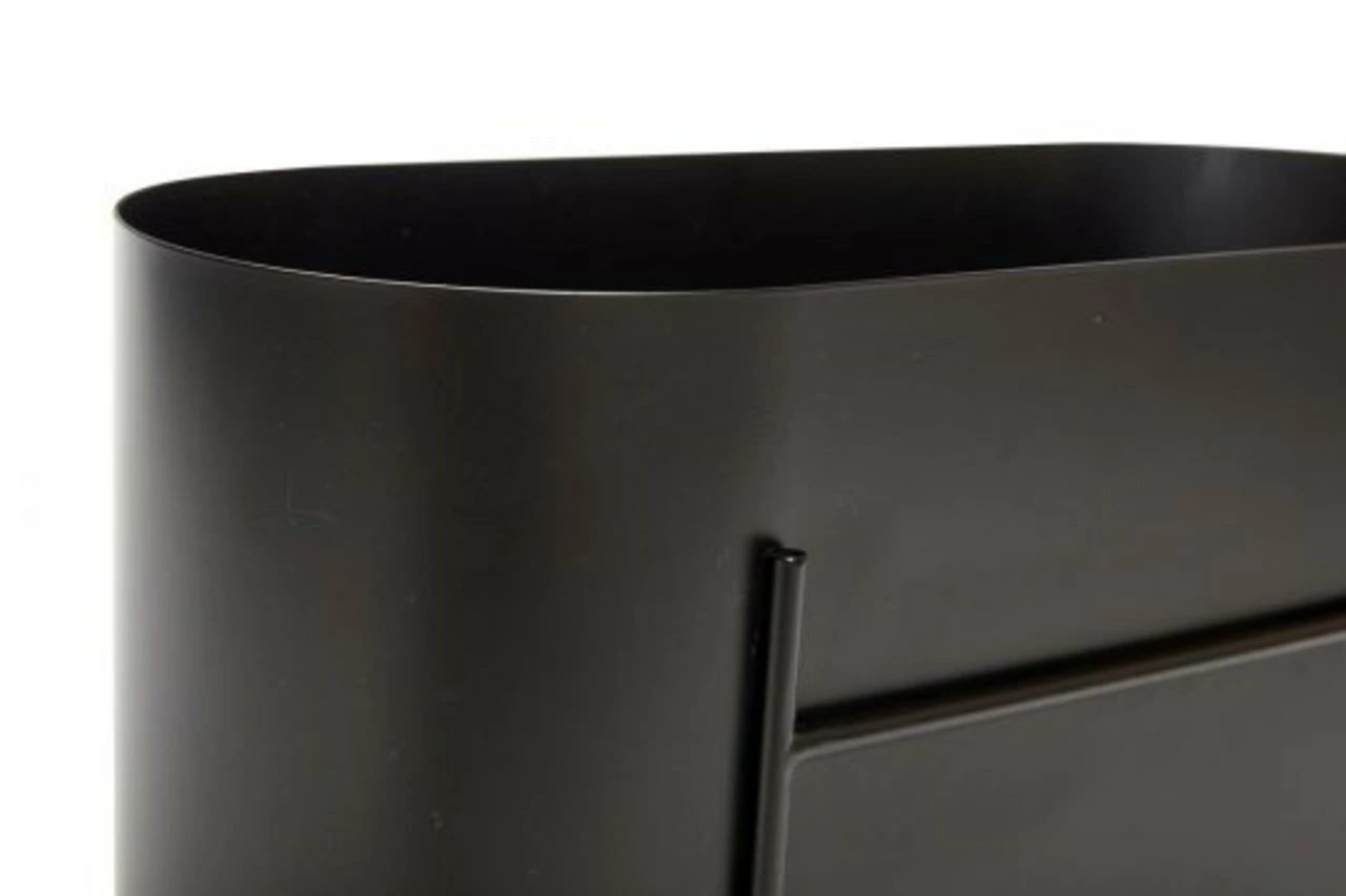 Hubsch Plantenbak Metaal - Zwart 5 Hubsch Plantenbak Metaal - Zwart - Afbeelding 3