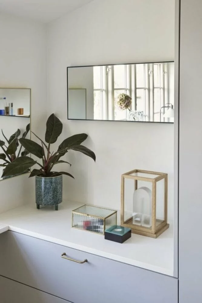 Hubsch Shine Spiegel Medium Geel - 021505 5 Hubsch Shine Spiegel Medium Geel - 021505 - Afbeelding 3