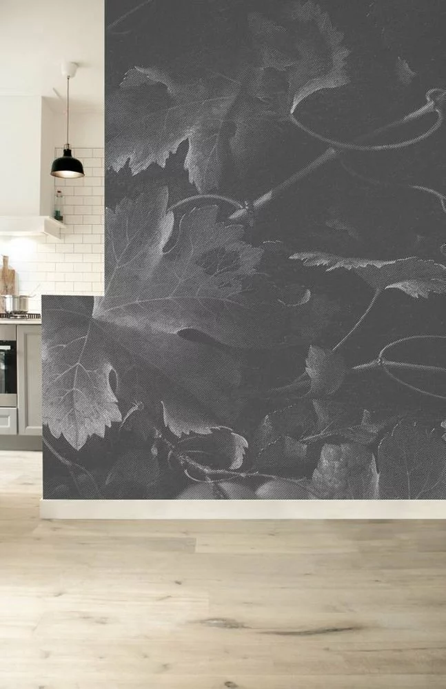 KEK Amsterdam Black & White Flowers Behang 5 KEK Amsterdam Black & White Flowers Behang - Afbeelding 3