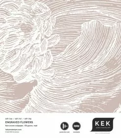 KEK Amsterdam Engraved Bloemen Behang Nude WP-747 300x280cm -DECORATIE Winkel kek amsterdam engraved bloemen behang nude wp 747 2