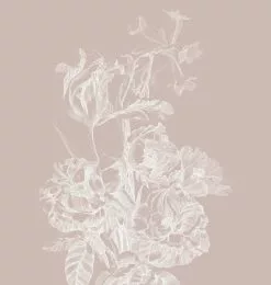 KEK Amsterdam Engraved Bloemen Behang Nude WP-750 400x280cm