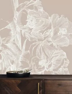 KEK Amsterdam Engraved Bloemen Behang Zand WP-745 200x280cm -DECORATIE Winkel kek amsterdam engraved bloemen behang zand wp 745 4