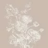 KEK Amsterdam Engraved Bloemen Behang Zand WP-757 300x280cm -DECORATIE Winkel kek amsterdam engraved bloemen behang zand wp 757