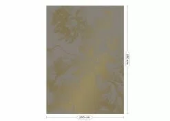 KEK Amsterdam Engraved Flowers Goud Behang MW-016 - 200x280cm