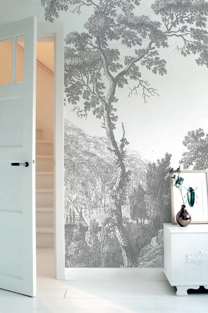KEK Amsterdam Engraved Landscapes Behang 4 KEK Amsterdam Engraved Landscapes Behang - Afbeelding 2