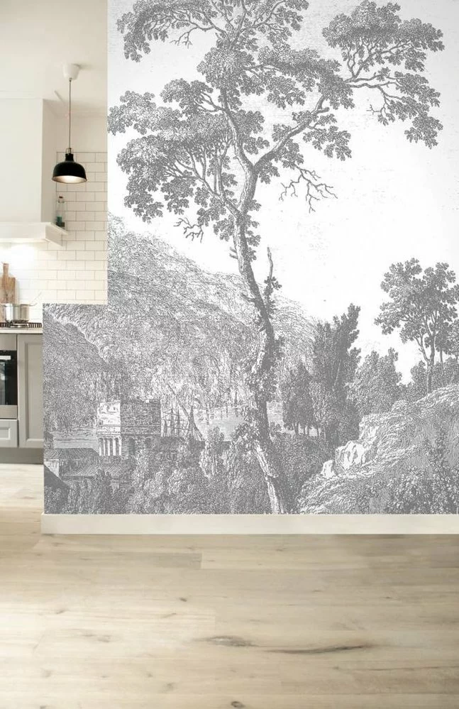 KEK Amsterdam Engraved Landscapes Behang 5 KEK Amsterdam Engraved Landscapes Behang - Afbeelding 3