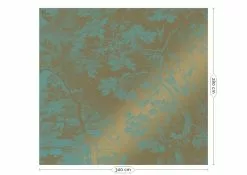 KEK Amsterdam Engraved Landscapes Goud Behang MW-035 - 300x280cm