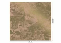 KEK Amsterdam Engraved Landscapes Goud Behang MW-038 - 300x280cm
