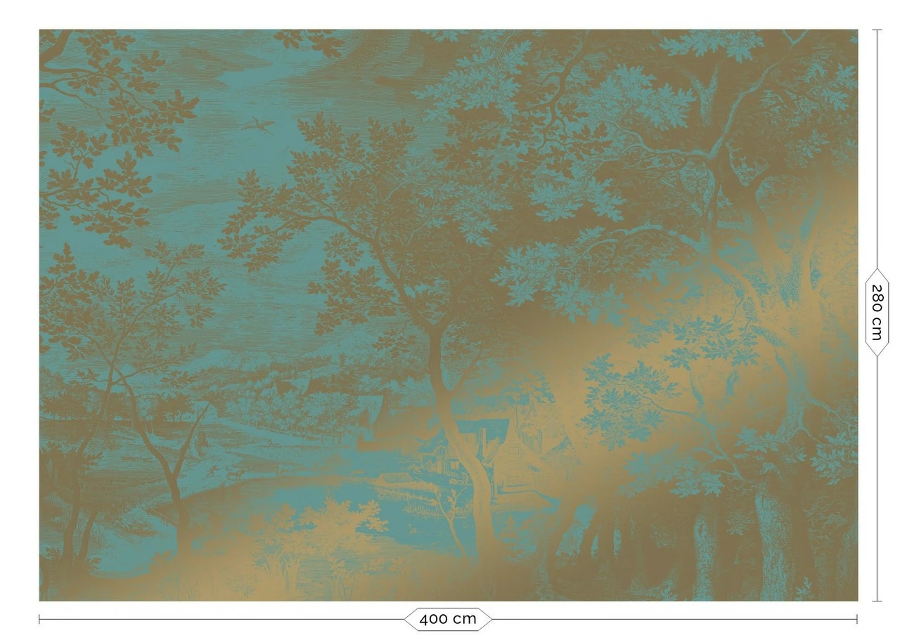 KEK Amsterdam Engraved Landscapes Goud Behang MW-036 - 400x280cm 3 KEK Amsterdam Engraved Landscapes Goud Behang MW-036 - 400x280cm