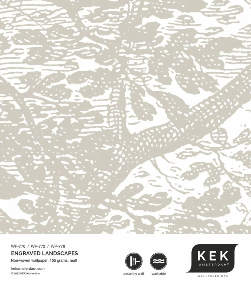 KEK Amsterdam Engraved Landschappen Behang Grijs WP-770 200x280cm 5 KEK Amsterdam Engraved Landschappen Behang Grijs WP-770 200x280cm - Afbeelding 3