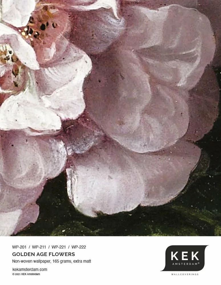KEK Amsterdam Golden Age Flowers Behangcirkel BC-012 - ø237,5 Cm 4 KEK Amsterdam Golden Age Flowers Behangcirkel BC-012 - ø237,5 Cm - Afbeelding 2