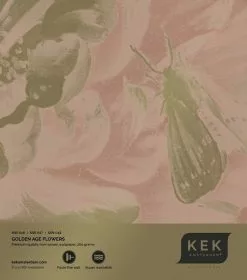 KEK Amsterdam Golden Age Flowers Goud Behang MW-047 - 300x280cm 7 KEK Amsterdam Golden Age Flowers Goud Behang MW-047 - 300x280cm -DECORATIE Winkel kek amsterdam golden age flowers goud behang mw 04 5