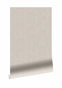 KEK Amsterdam Grafische Lijnen Behang 100x280cm Zand WP-735
