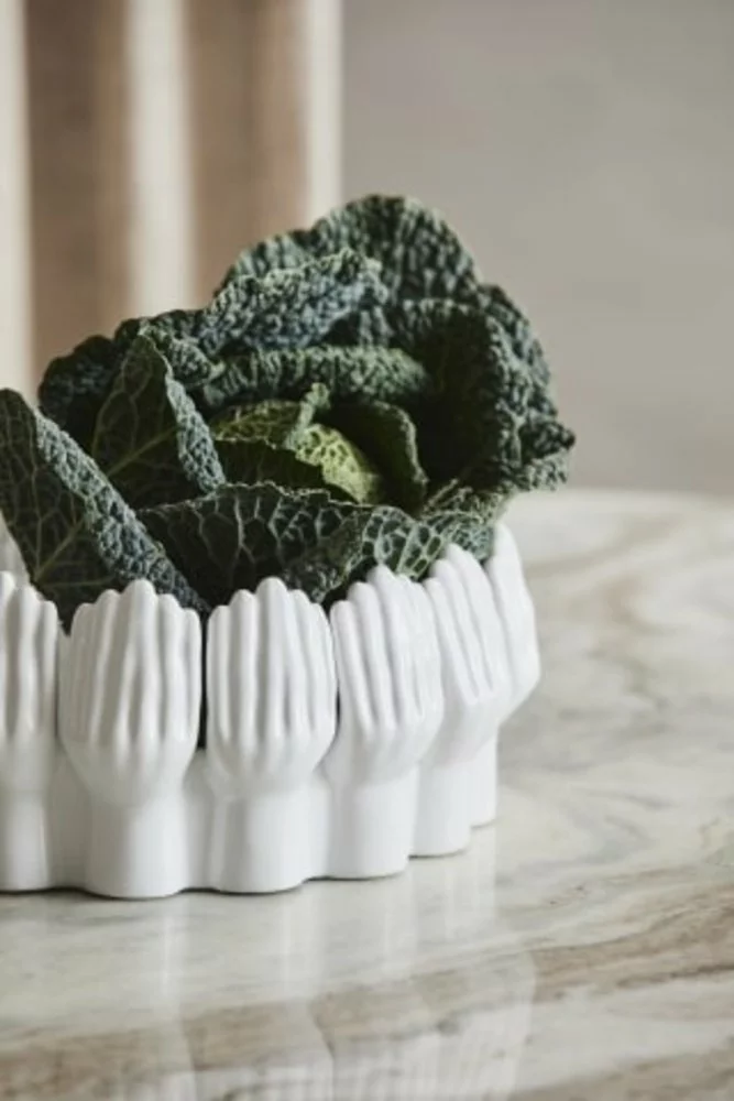 Nordal Anise Schaal - Wit 4 Nordal Anise Schaal - Wit - Afbeelding 2