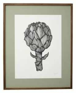 Nordal Artichoke Illustration - Donker Eiken