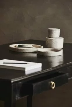 Nordal Grina Pot Small - Bruin Marmer -DECORATIE Winkel nordal grina pot small bruin marmer 4