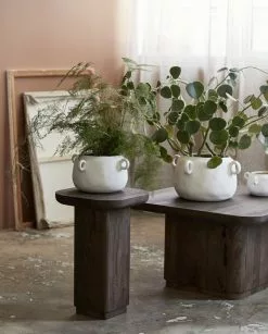 Nordal Karlo Pot L Wit - 8779 -DECORATIE Winkel nordal karlo pot l wit 8779 2