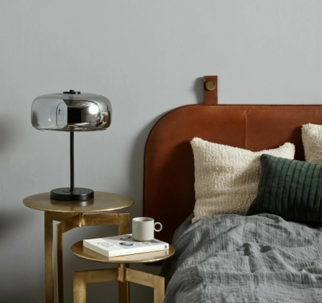 Nordal Onega Hoofdbord - Bruin Leer 4 Nordal Onega Hoofdbord - Bruin Leer - Afbeelding 2