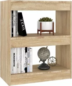 Furniture Limited - Boekenkast/kamerscherm 60x30x72 Cm Sonoma Eikenkleurig -DECORATIE Winkel 1001x1200 1