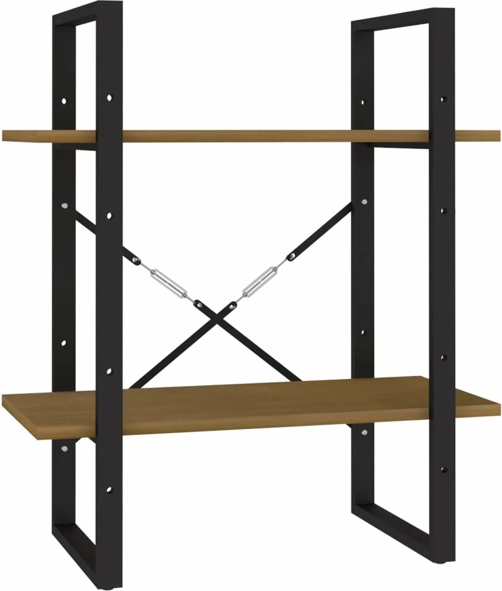 Furniture Limited - Boekenkast Met 2 Schappen 60x30x70 Cm Grenenhout Honingbruin 11 Furniture Limited - Boekenkast Met 2 Schappen 60x30x70 Cm Grenenhout Honingbruin - Afbeelding 9