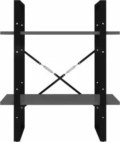 Furniture Limited - Boekenkast Met 2 Schappen 60x30x70 Cm Spaanplaat Grijs 15 Furniture Limited - Boekenkast Met 2 Schappen 60x30x70 Cm Spaanplaat Grijs -DECORATIE Winkel 1018x1200 3