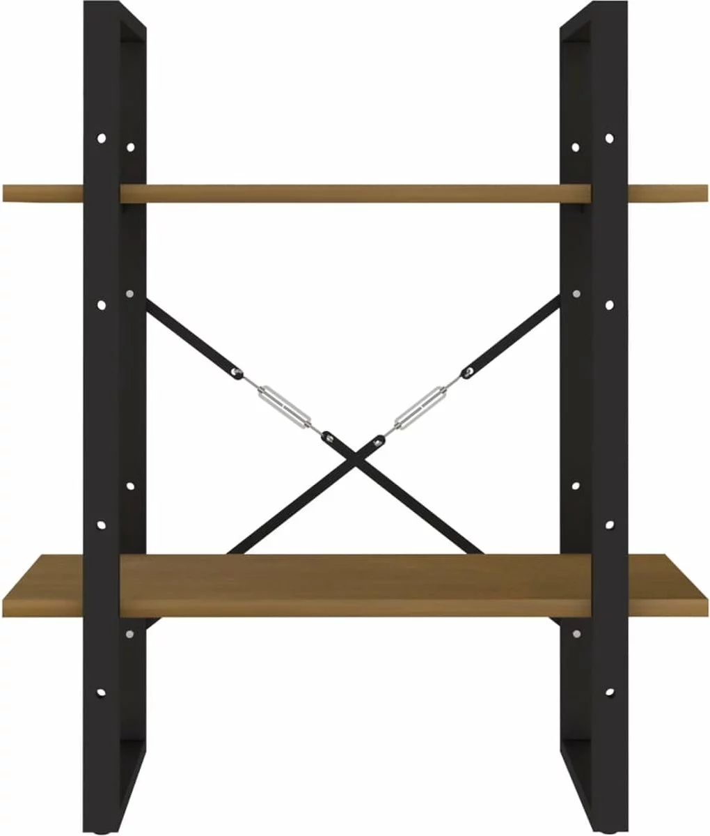 Furniture Limited - Boekenkast Met 2 Schappen 60x30x70 Cm Grenenhout Honingbruin 7 Furniture Limited - Boekenkast Met 2 Schappen 60x30x70 Cm Grenenhout Honingbruin - Afbeelding 5