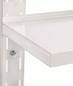 Furniture Limited - Zwevend Schap 2-laags 100x30 Cm Roestvrij Staal -DECORATIE Winkel 1020x1200 2