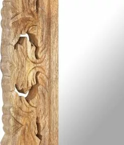 Furniture Limited - Spiegel Handgesneden 110x50 Cm Massief Mangohout Bruin -DECORATIE Winkel 1027x1200 2