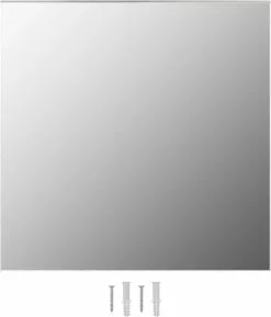 Furniture Limited - Wandspiegel Met LED-lampen Vierkant Glas -DECORATIE Winkel 1027x1200 3