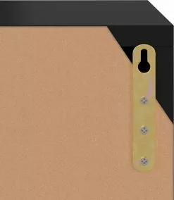 Furniture Limited - Boekenkast 60x27,5x59,5 Cm Spaanplaat Zwart -DECORATIE Winkel 1043x1200