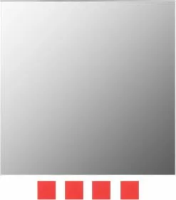 Furniture Limited - Wandspiegels Vierkant Glas 7 St -DECORATIE Winkel 1054x1200