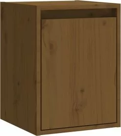 Furniture Limited - Wandkast 30x30x40 Cm Massief Grenenhout Honingbruin -DECORATIE Winkel 1070x1200 1