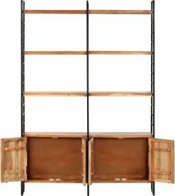 Furniture Limited - Boekenkast Met 4 Schappen 124x30x180 Cm Massief Acaciahout 17 Furniture Limited - Boekenkast Met 4 Schappen 124x30x180 Cm Massief Acaciahout -DECORATIE Winkel 1074x1200 3