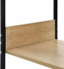 Furniture Limited - Boekenkast 33,5x39,6x79,7 Cm Spaanplaat Zwart En Eikenkleurig -DECORATIE Winkel 1105x1200