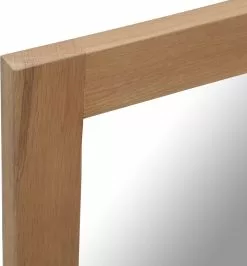 Furniture Limited - Spiegel 50x140 Cm Massief Eikenhout -DECORATIE Winkel 1113x1200