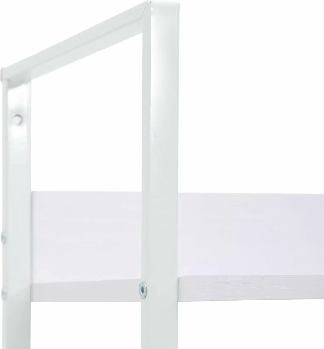 Furniture Limited - Boekenkast Met 3 Schappen 60x27,6x90,5 Cm Spaanplaat Wit 5 Furniture Limited - Boekenkast Met 3 Schappen 60x27,6x90,5 Cm Spaanplaat Wit - Afbeelding 3