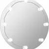 Furniture Limited - Wandspiegel Zonder Lijst Met LED-lampen Rond Glas -DECORATIE Winkel 1115x1200
